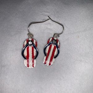 Turtle and Flip flop earrings